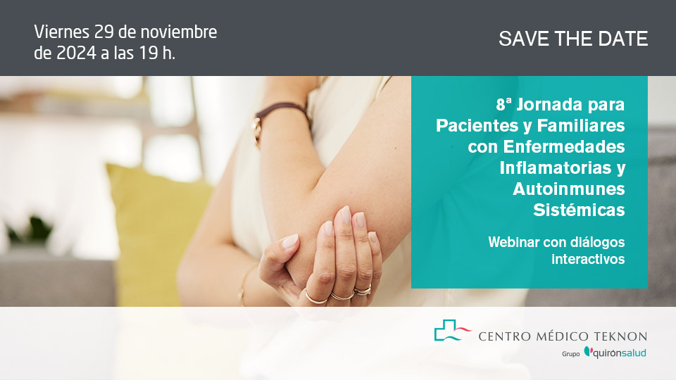 Save the date Pacientes y Familiares con Enfermedades Inflamatorias TEKNON